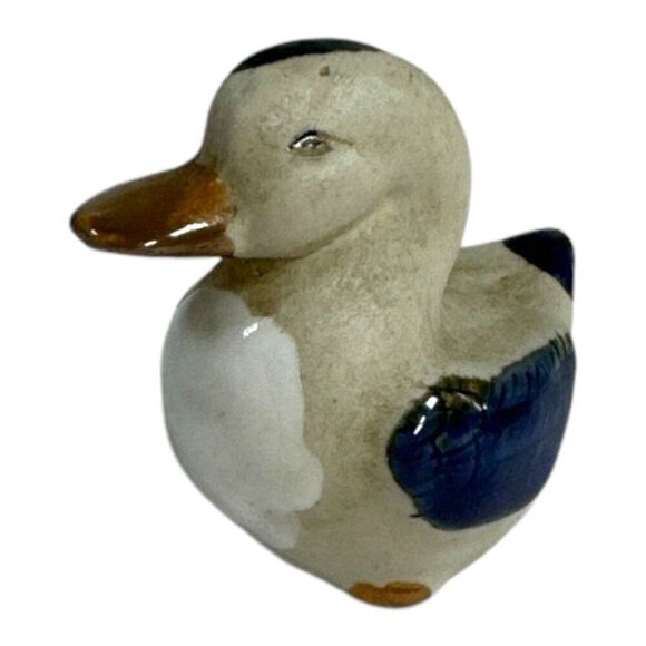 Tonala Hand Painted Small Vintage Duck Figurine 2" Miniature Collectible Mini - Picture 1 of 7